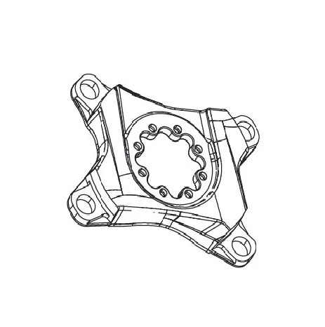 Etoile de Pédalier SRAM FORCE/RED 4 Branches 107mm