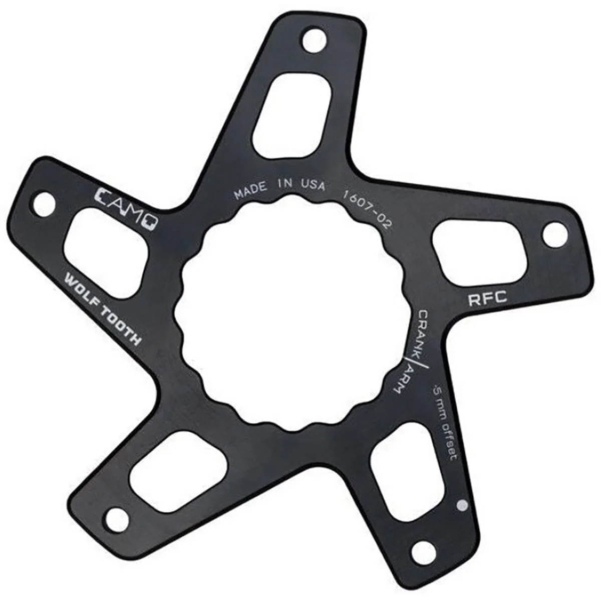 Étoile de Pédalier WOLF TOOTH CAMO P3 Raceface Cinch Direct Mount Offset 3mm Noir