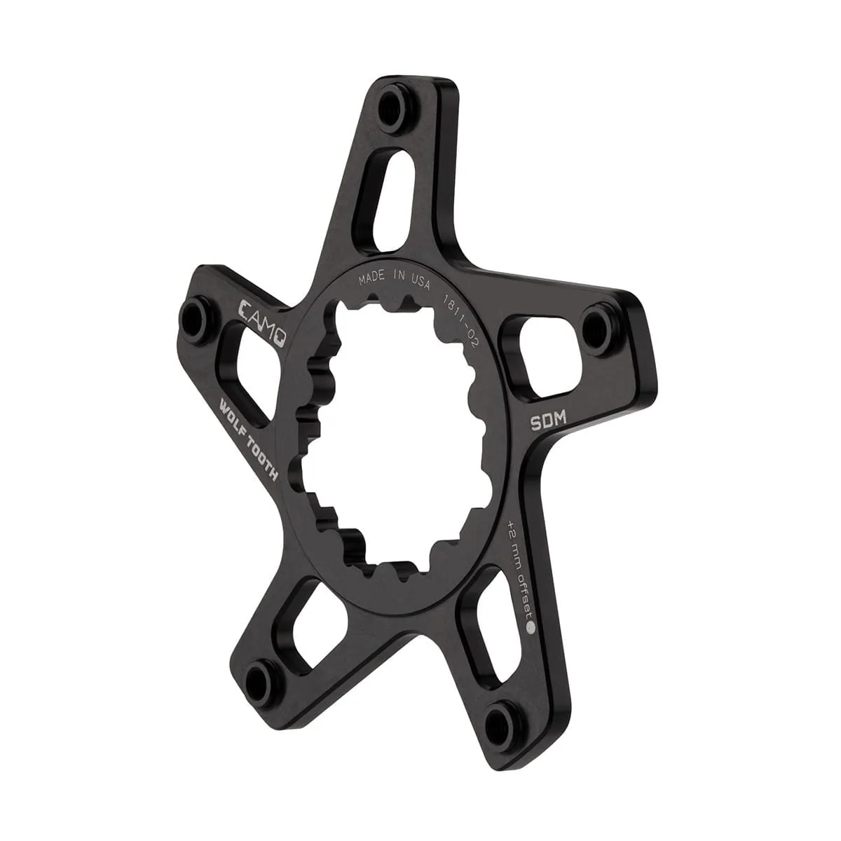 Étoile de Pédalier WOLF TOOTH CAMO P2 Sram Offset 4mm Noir - Image 2