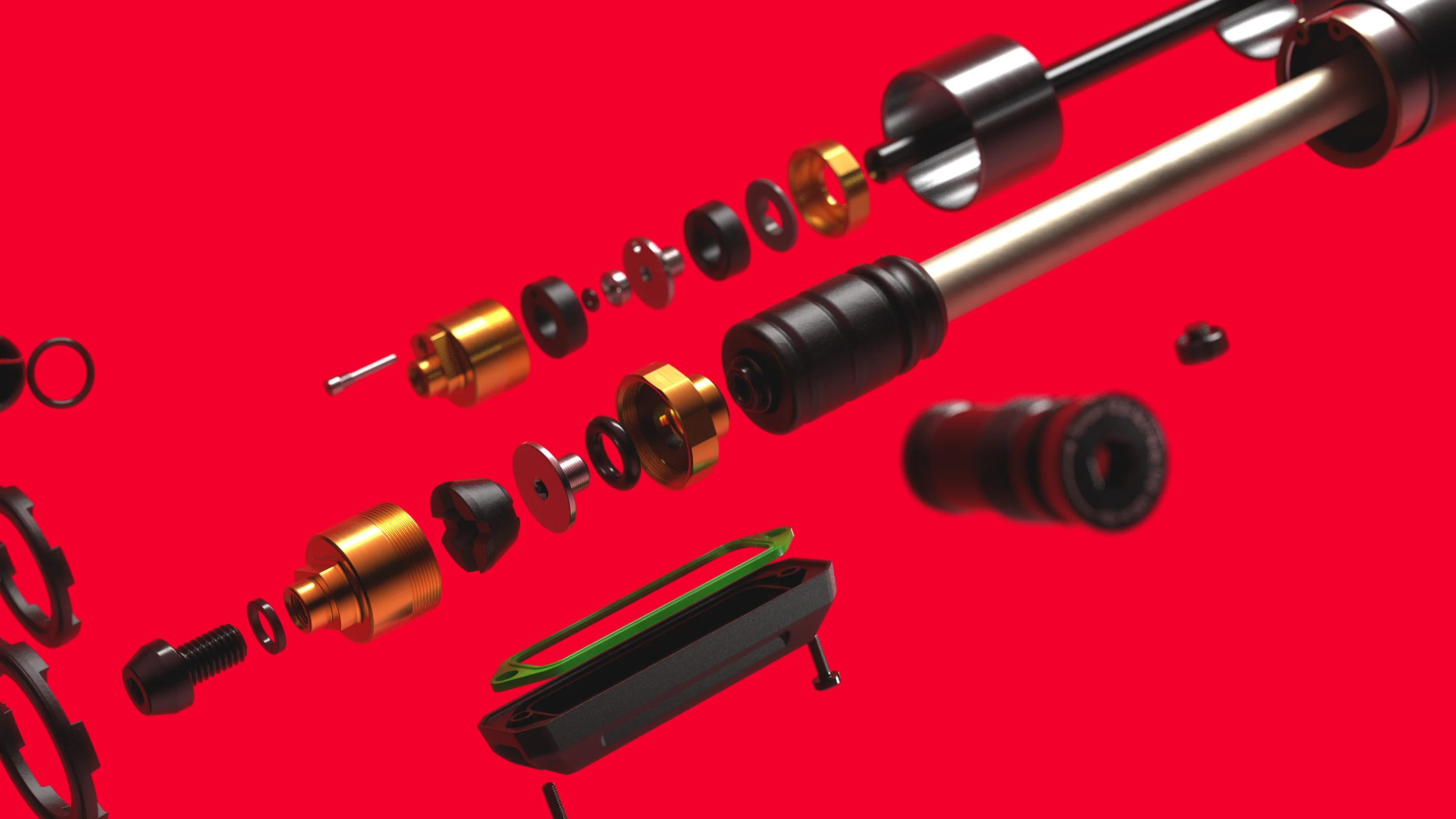 Fourche ROCKSHOX BOXXER ULTIMATE CHARGER 3.2 RC2 29" Axe 20x110mm Boost Rouge - Image 9