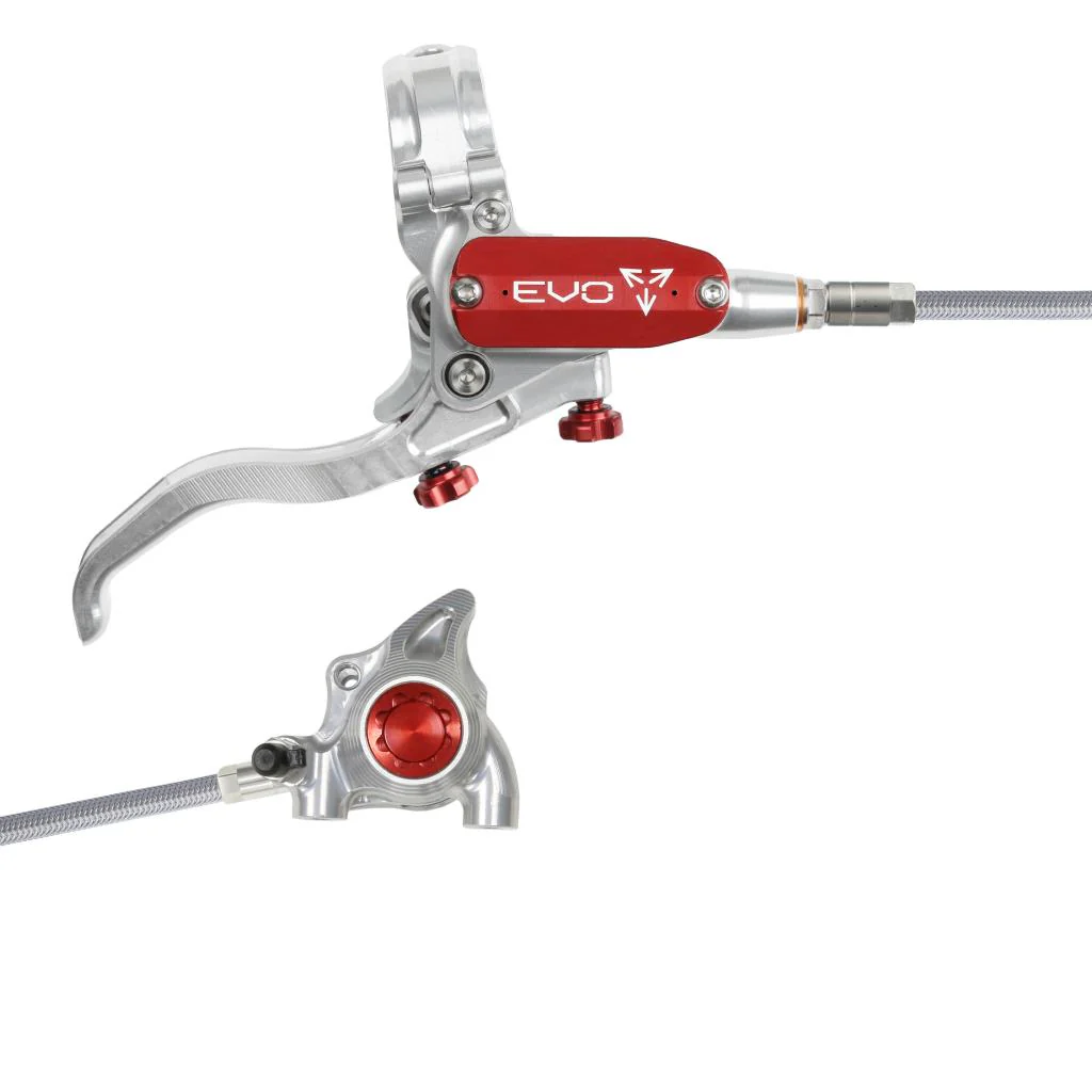 Frein Arrière HOPE TECH 4 EVO X2 FM Aviation Argent/Rouge