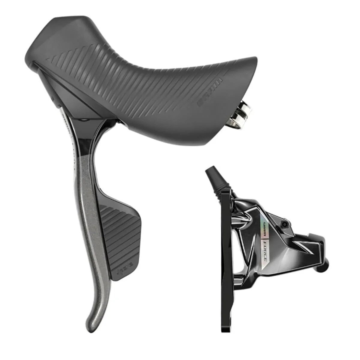 Levier Gauche et Étrier Avant SRAM FORCE AXS D2 HRD Double Flat Mount Sans Disque - Image 2