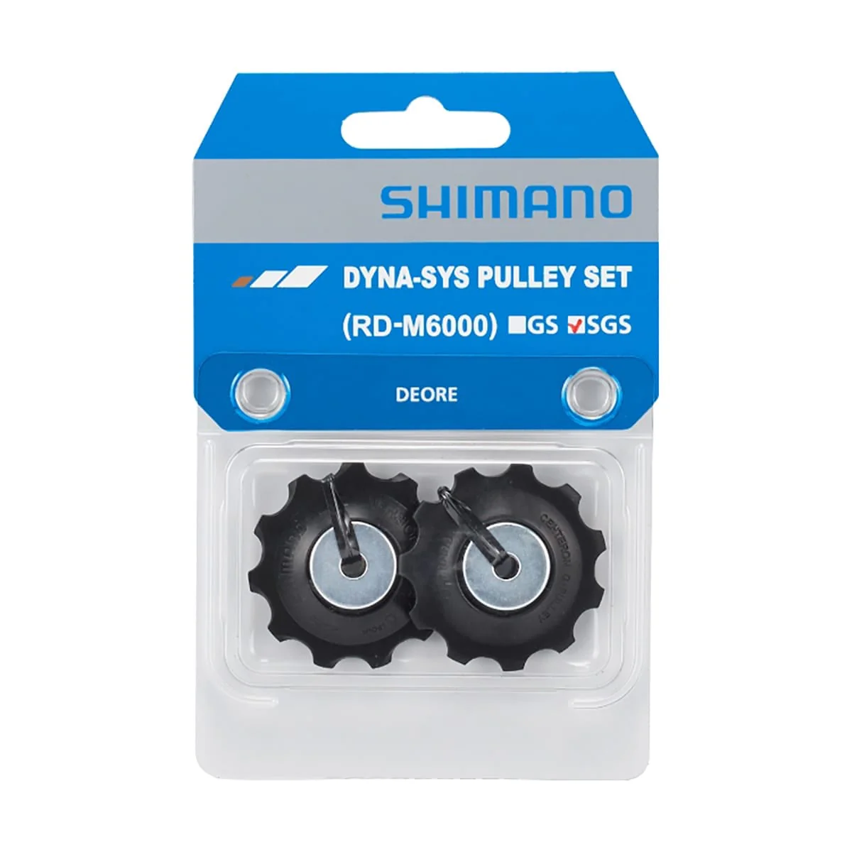 Galets de Dérailleur Arrière 10V SHIMANO DEORE M6000 pour Chape Longue Noir - Image 2