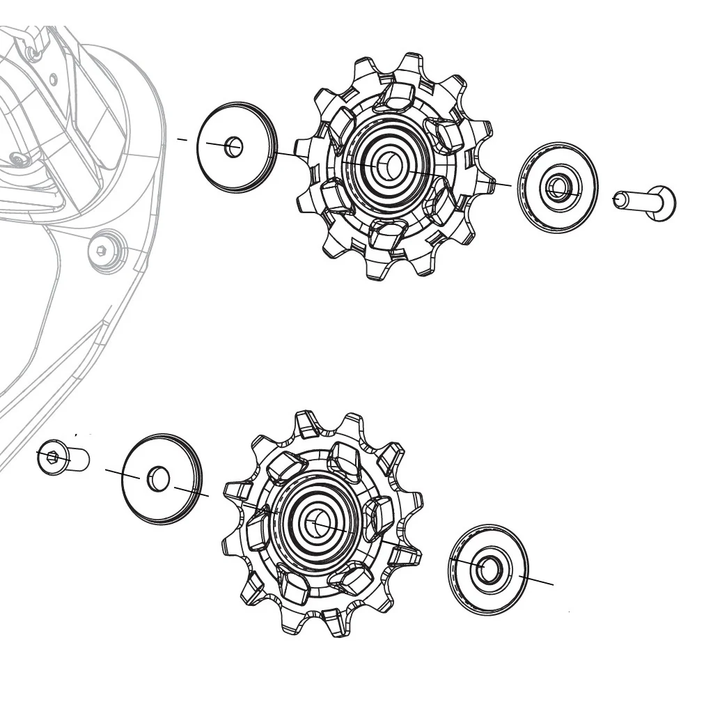 Galets de Dérailleur Céramique 12V SRAM RED AXS X-Sync
