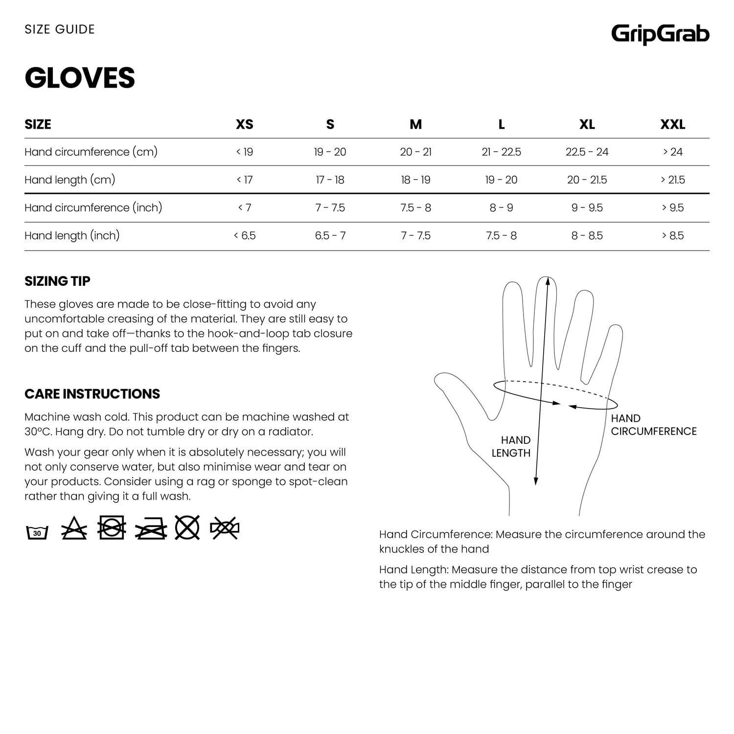 Gants Courts GRIPGRAB EXPLR RC MAX Noir - Image 2