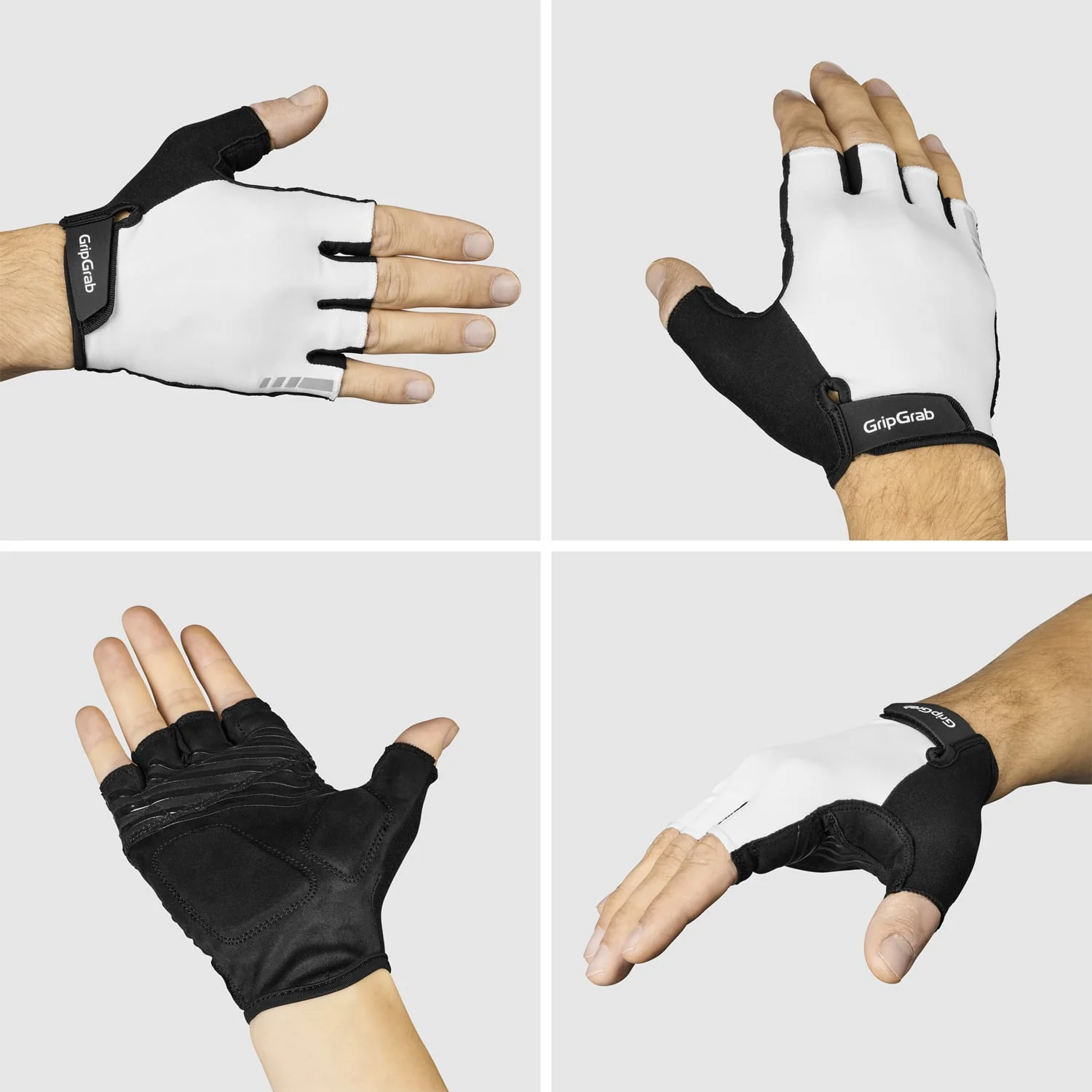 Gants Courts GRIPGRAB RIDE RC MAX Blanc - Image 2