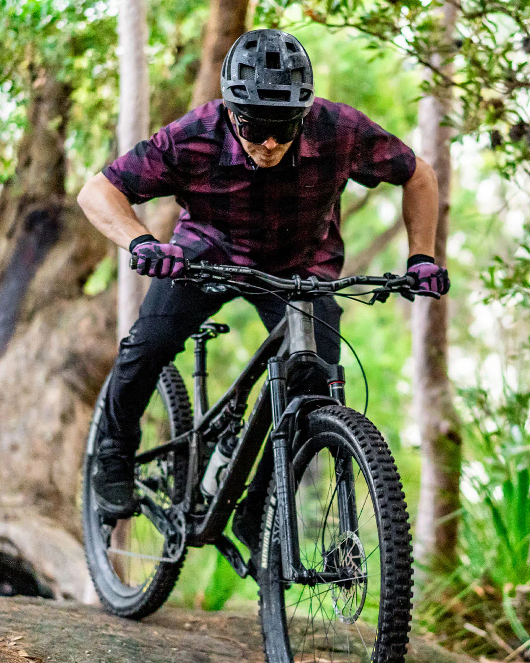 Gants DHARCO TRAIL Violet/Noir - Image 3