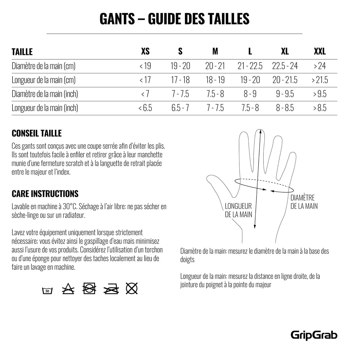 Gants GRIPGRAB RIDE II Hiver Imperméables Noir - Image 2