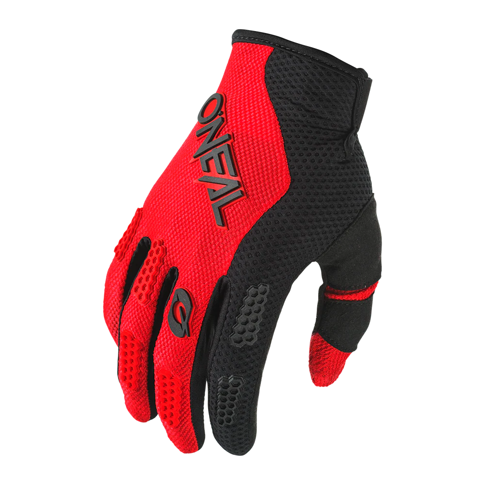 Gants O'NEAL ELEMENT RACEWEAR Noir/Rouge