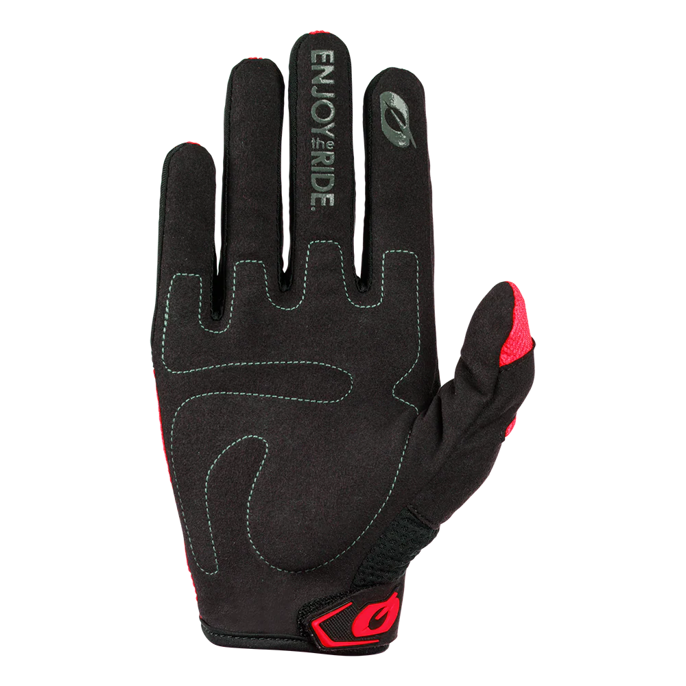 Gants O'NEAL ELEMENT RACEWEAR Noir/Rouge - Image 2