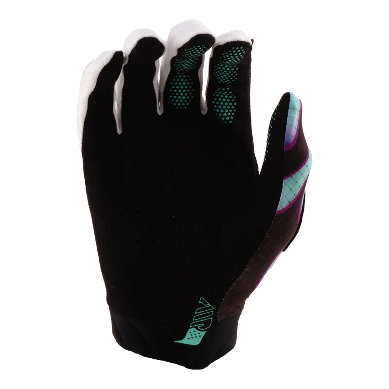 Gants TROY LEE DESIGNS AIR OVERSPRAY Junior Noir/Real Teal - Image 2