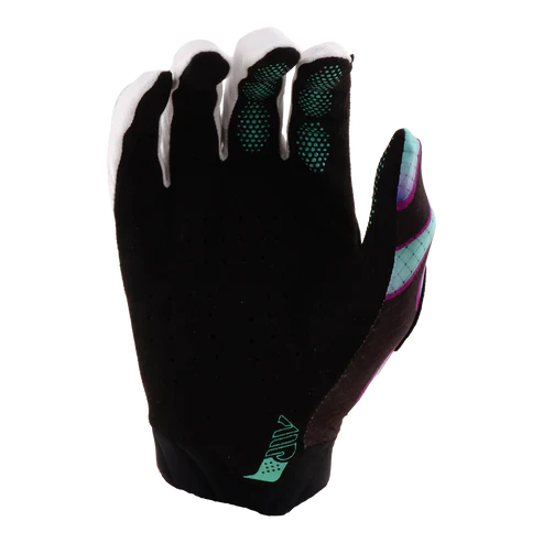 Gants TROY LEE DESIGNS AIR OVERSPRAY Noir/Real Teal - Image 2