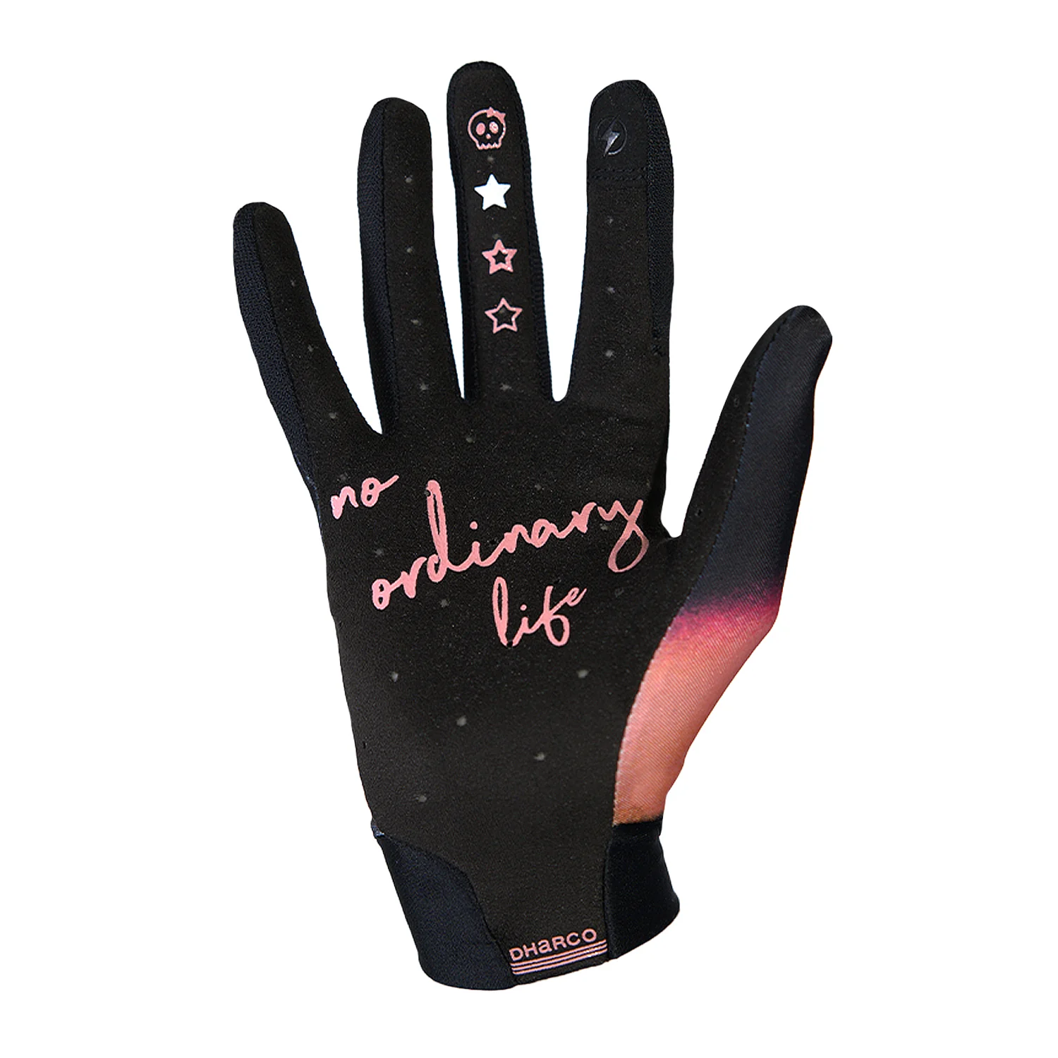 Gants DHARCO TRAIL FIREBIRD Femme Noir/Corail - Image 2