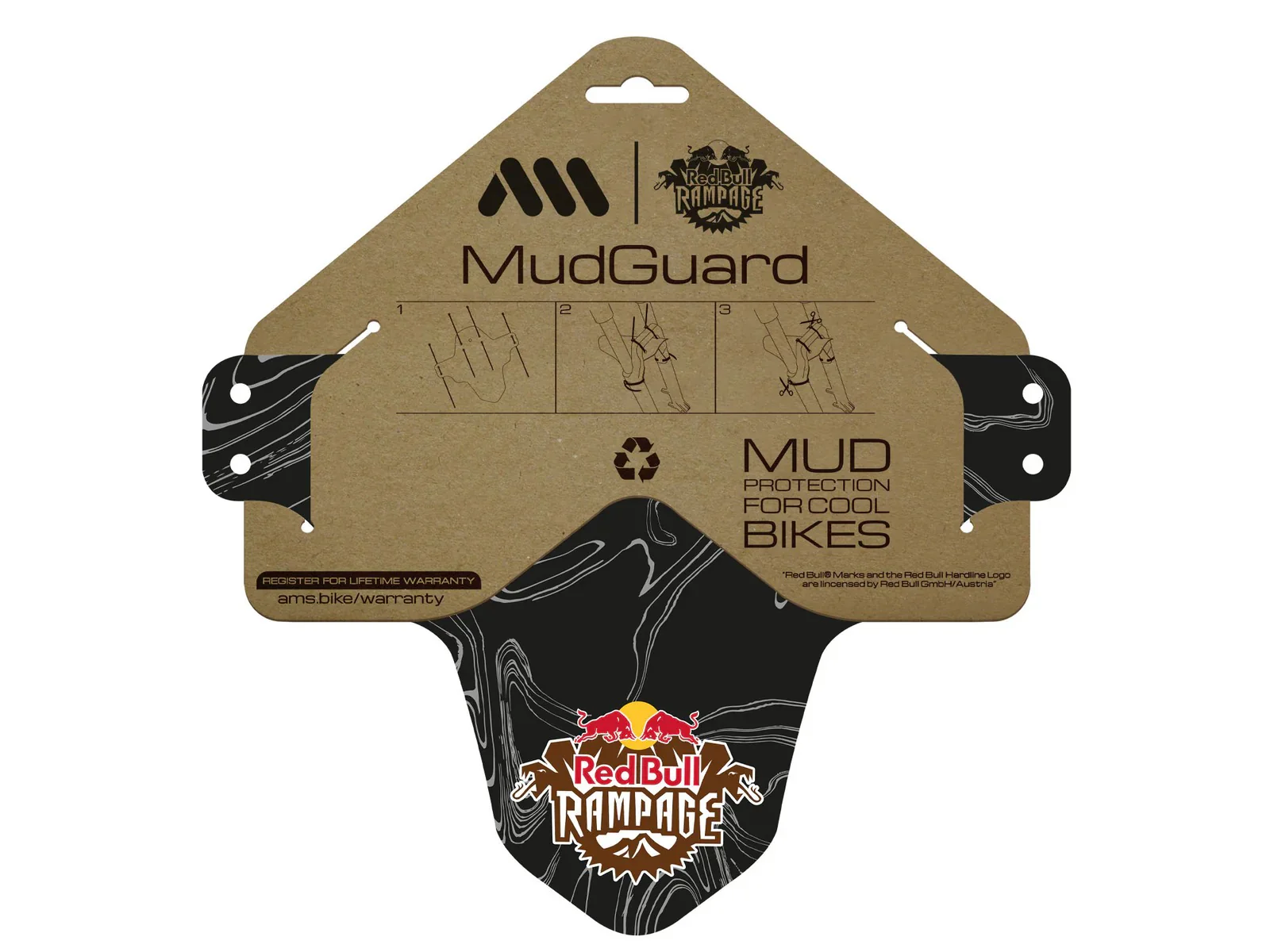 Garde-Boue ALL MOUNTAIN STYLE Red Bull Rampage Ridgeline Blanc - Image 2