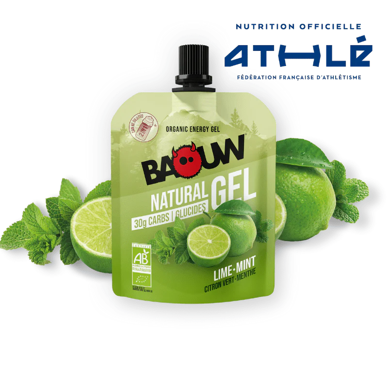 Gel Énergétique BAOUW BIO Citron Vert/Menthe (85g)