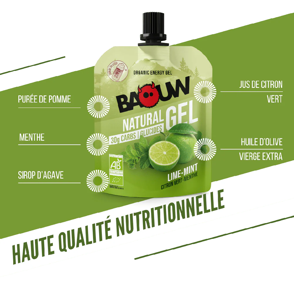 Gel Énergétique BAOUW BIO Citron Vert/Menthe (85g) - Image 7