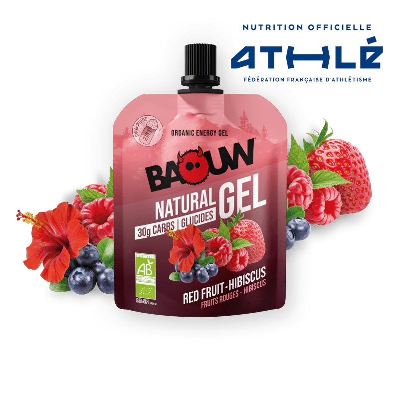 Gel Énergétique BAOUW BIO Fruits Rouges-Hibiscus (85g)