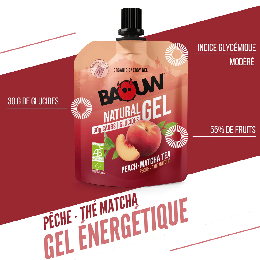 Gel Énergétique BAOUW BIO Pêche-Thé Matcha (85g) - Image 10
