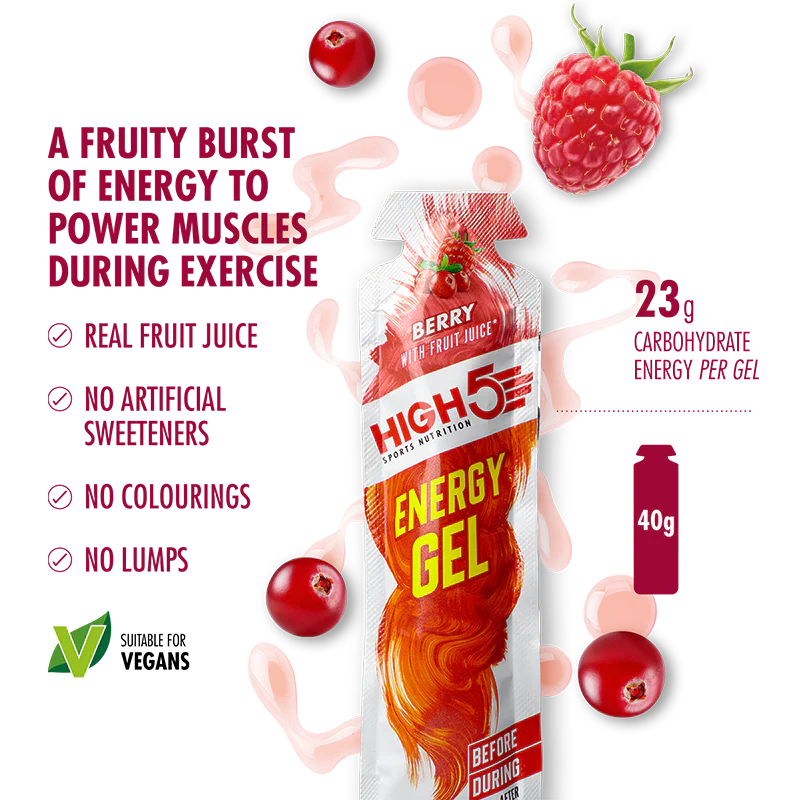 Pack Gel Énergétique HIGH5 ENERGY GEL (20x23g) Mix Saveurs - Image 3
