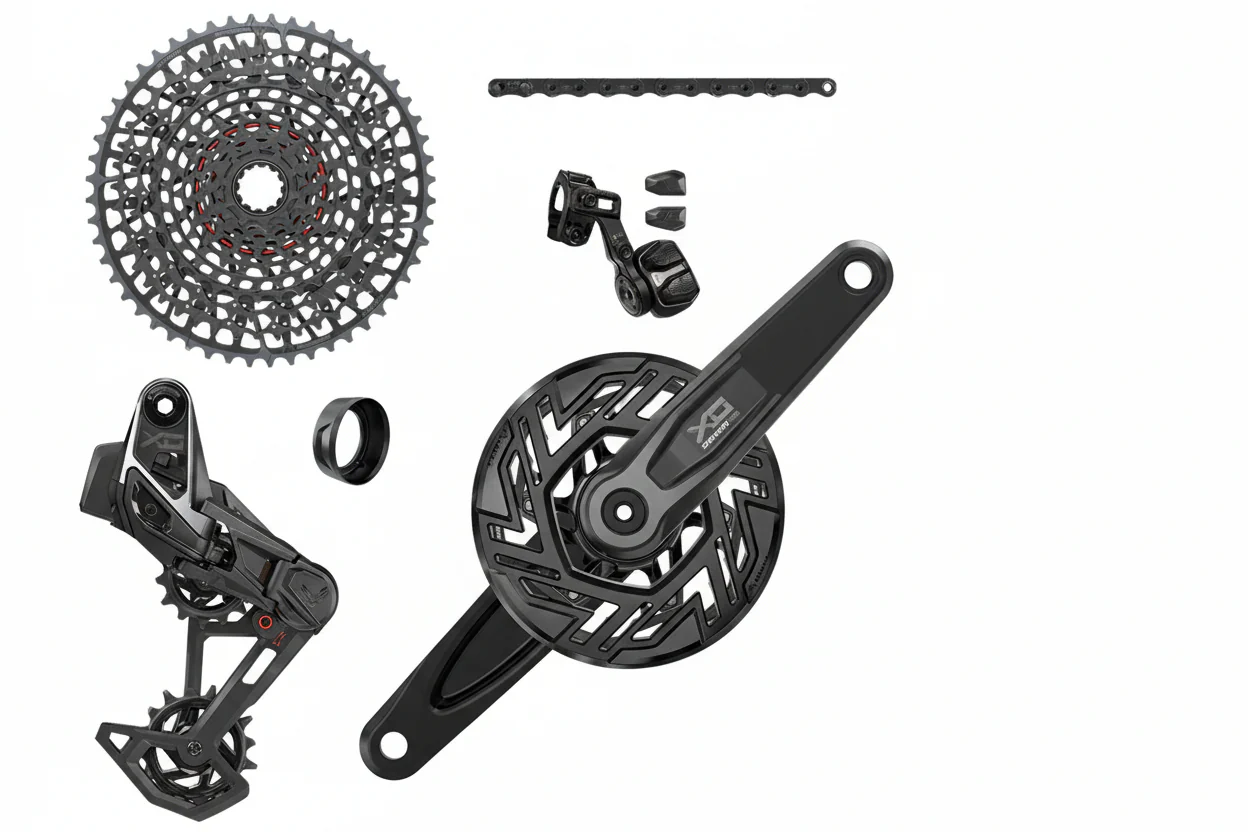 Groupe SRAM X0 EAGLE E-MTB BOSCH ISIS AXS T-TYPE 36 Dents CLIP-ON 10/52