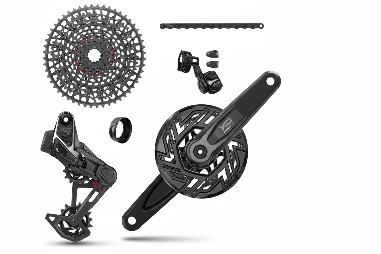 Groupe SRAM X0 EAGLE E-MTB BROSE ISIS AXS T-TYPE 36 Dents CLIP-ON 10/52 USB-C