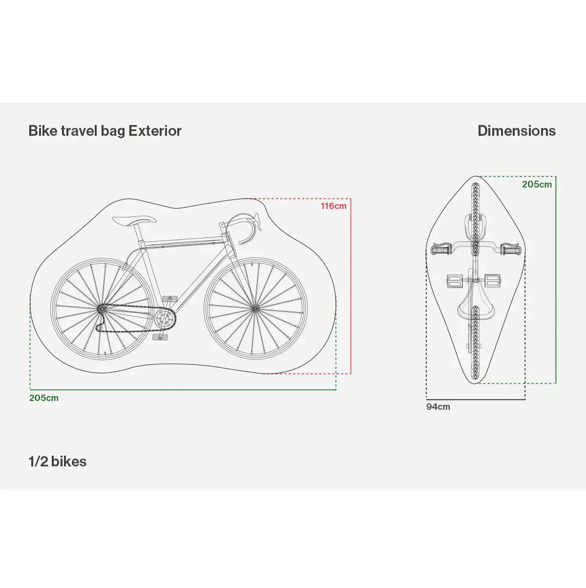 Housse de Protection pour Porte-Vélo BUDS CAR BIKE RACK AND RAIN COVER 1/2 Vélos - Image 3
