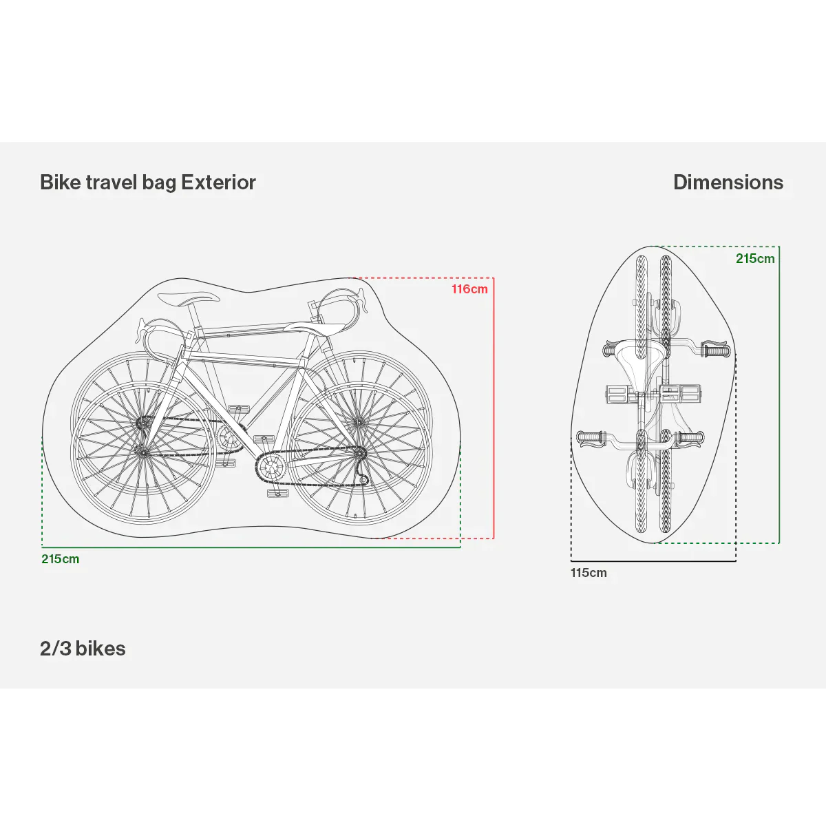 Housse de Protection pour Porte-Vélo BUDS CAR BIKE RACK AND RAIN COVER 2/3 Vélos - Image 3