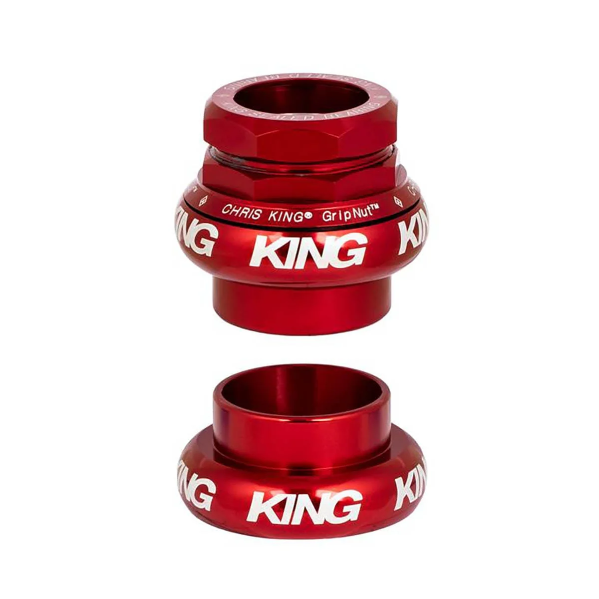 Jeu de Direction Externe CHRIS KING GRIPNUT 1" EC30 Rouge
