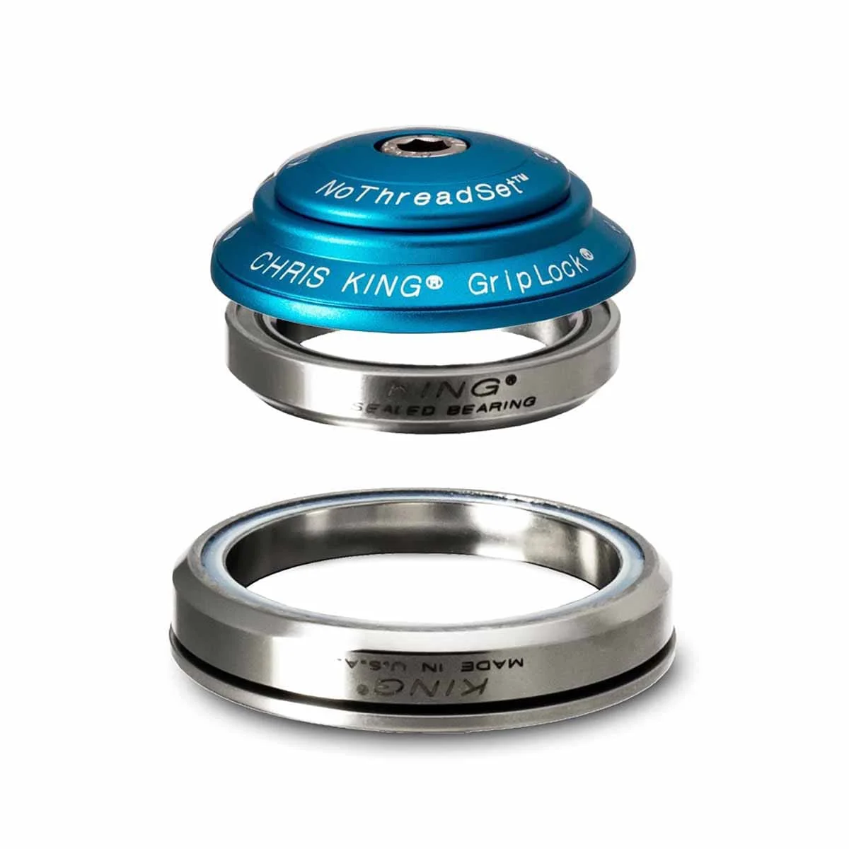 Jeu de Direction Intégré CHRIS KING DROPSET 3 1"1/8-1.5" IS41/IS52 36° Turquoise