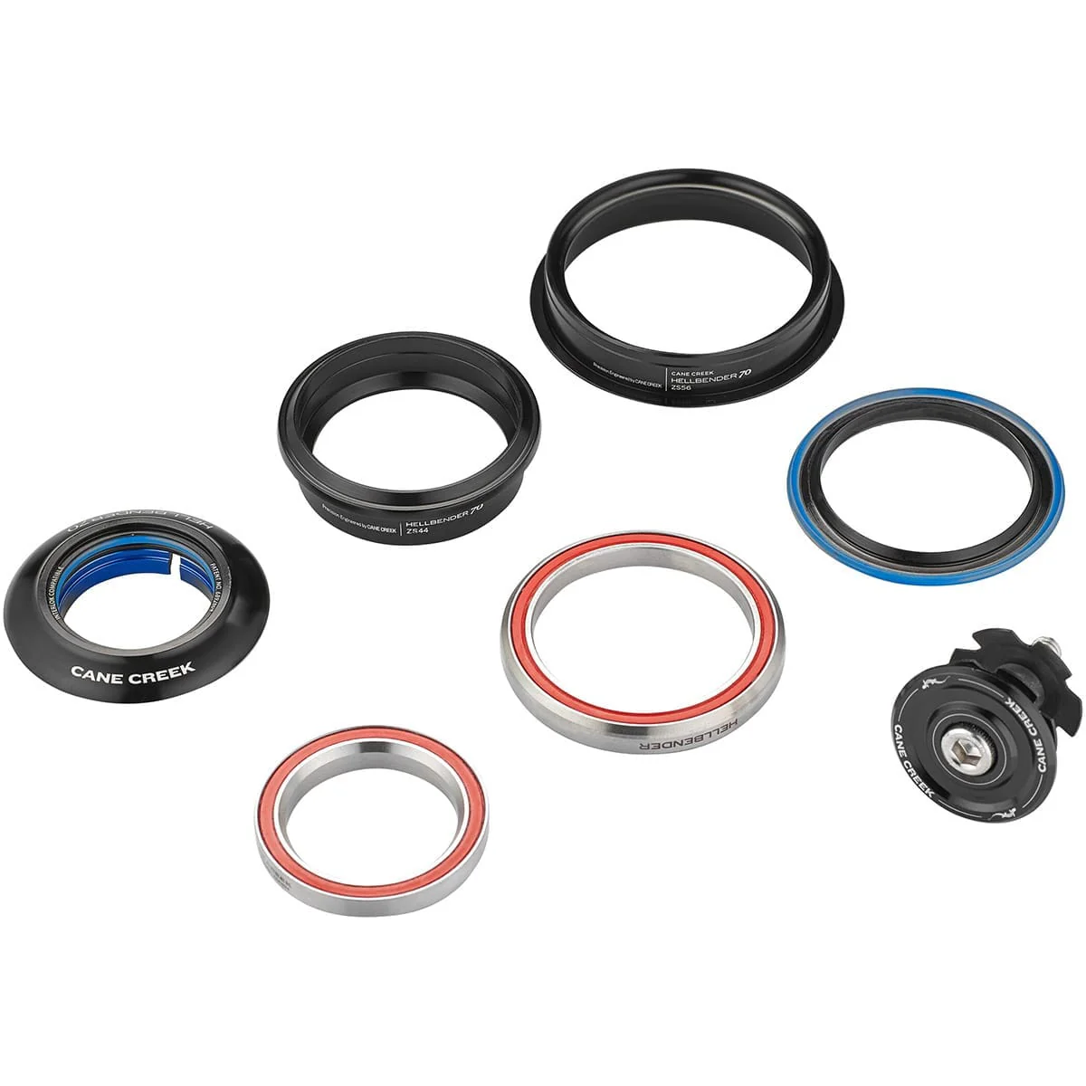 Jeu de Direction Semi-Intégré CANE CREEK HELLBLENDER 70 1"1/8 ZS44/ZS56 Noir - Image 2