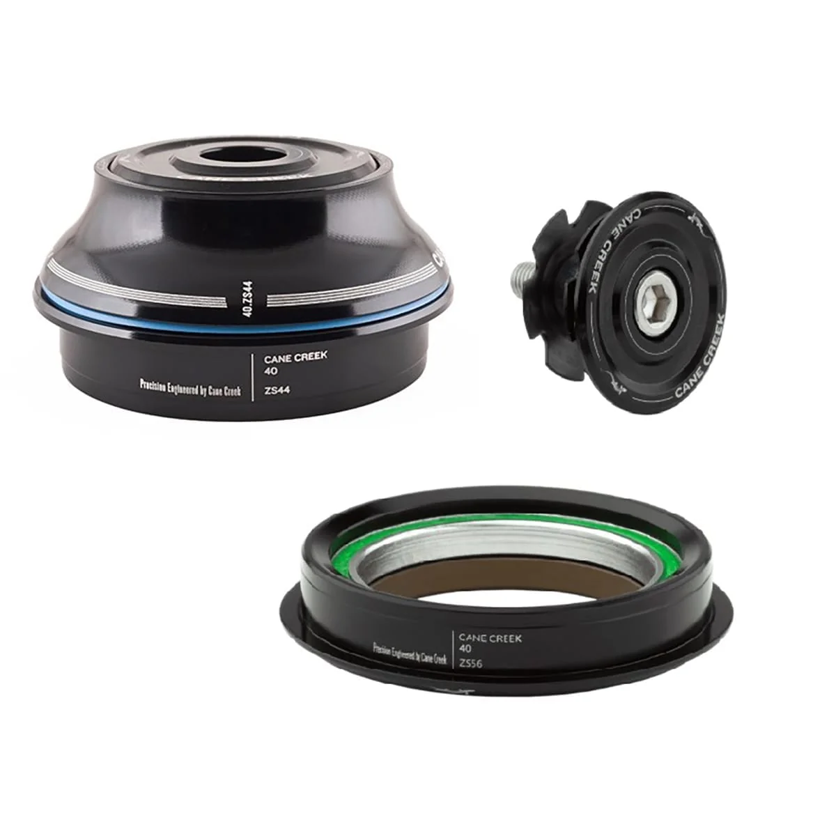 Jeu de Direction Semi-Intégré Conique CANE CREEK FORTY 1"1/8-1.5" ZS44/ZS56 Coupelle Haute