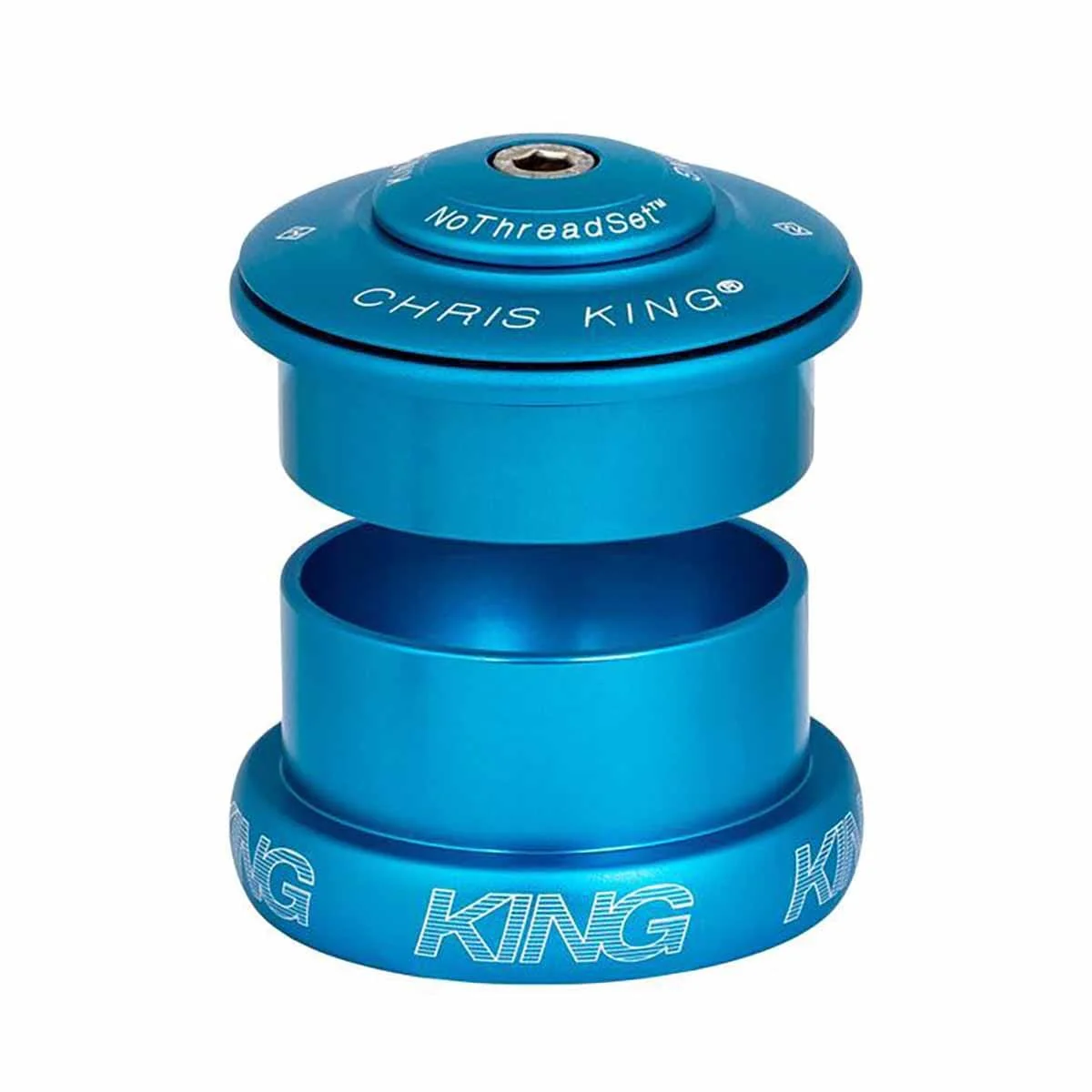 Jeu de Direction Semi-Intégré / Externe CHRIS KING INSET 5 1"1/8-1.5" ZS49/EC49 Turquoise