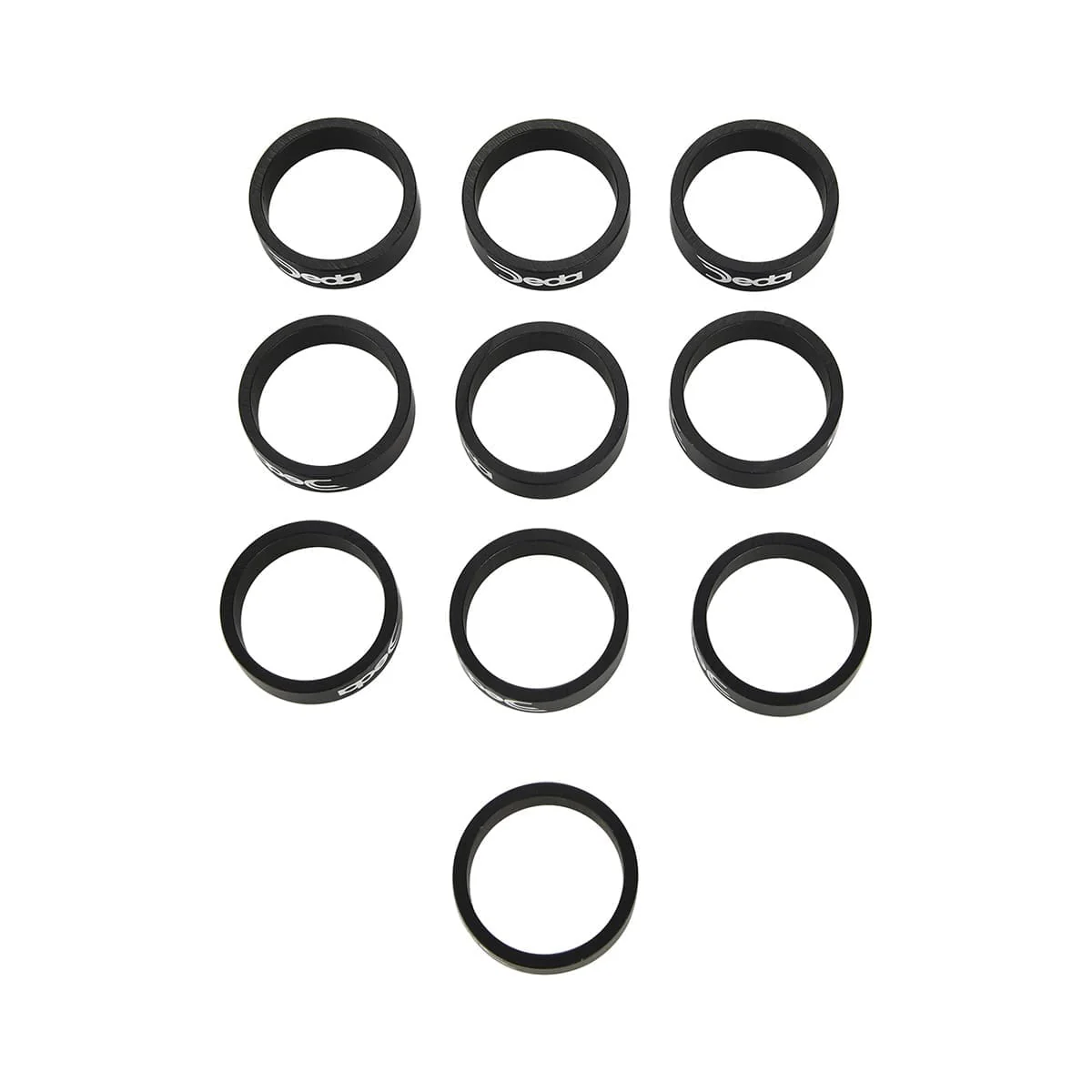 Kit 10 Entretoises de direction DEDA 1 1/8" aluminium hauteur 10mm - Image 2