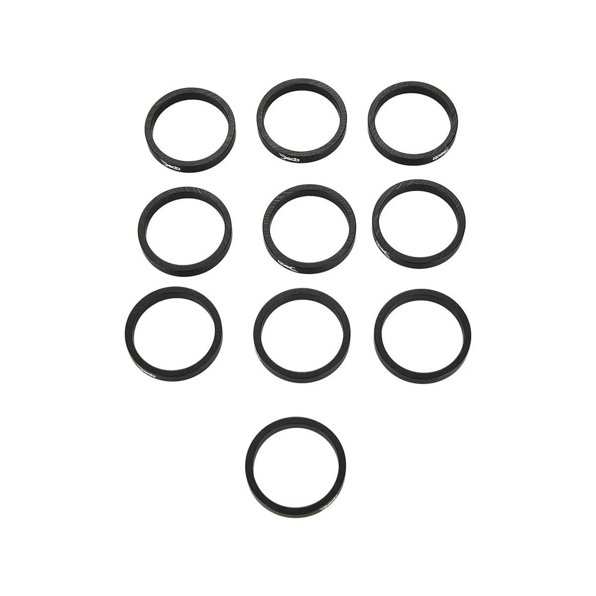 Kit 10 Entretoises de direction DEDA 1 1/8" aluminium hauteur 5mm - Image 2