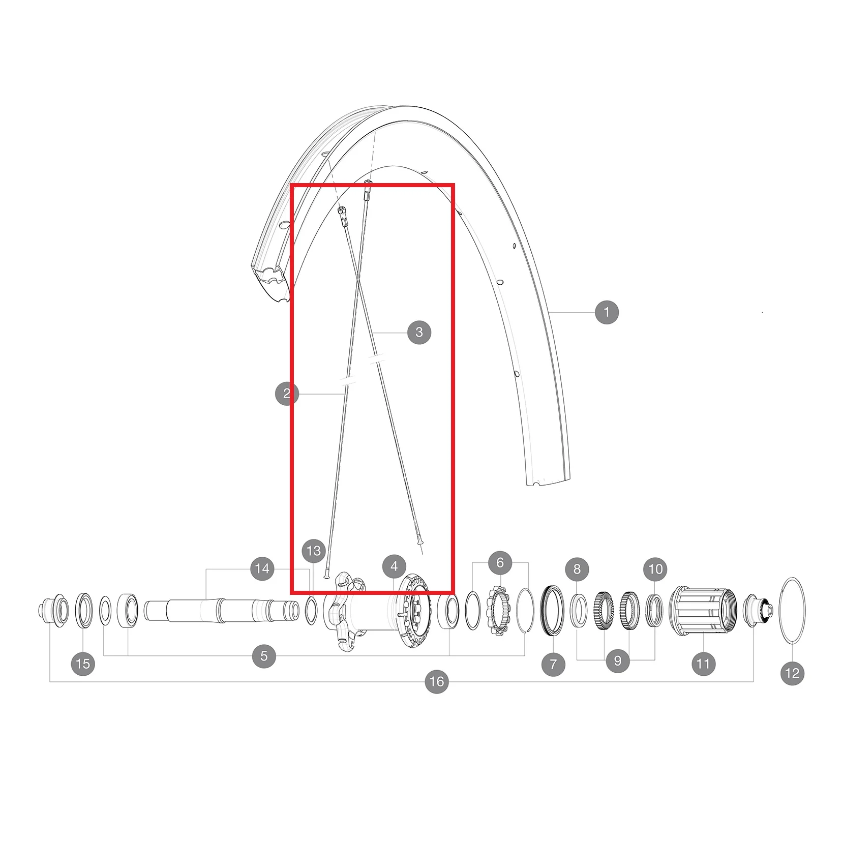 Kit 12 Raypns Ar MAVIC COSMIC PRO CARBON 277mm