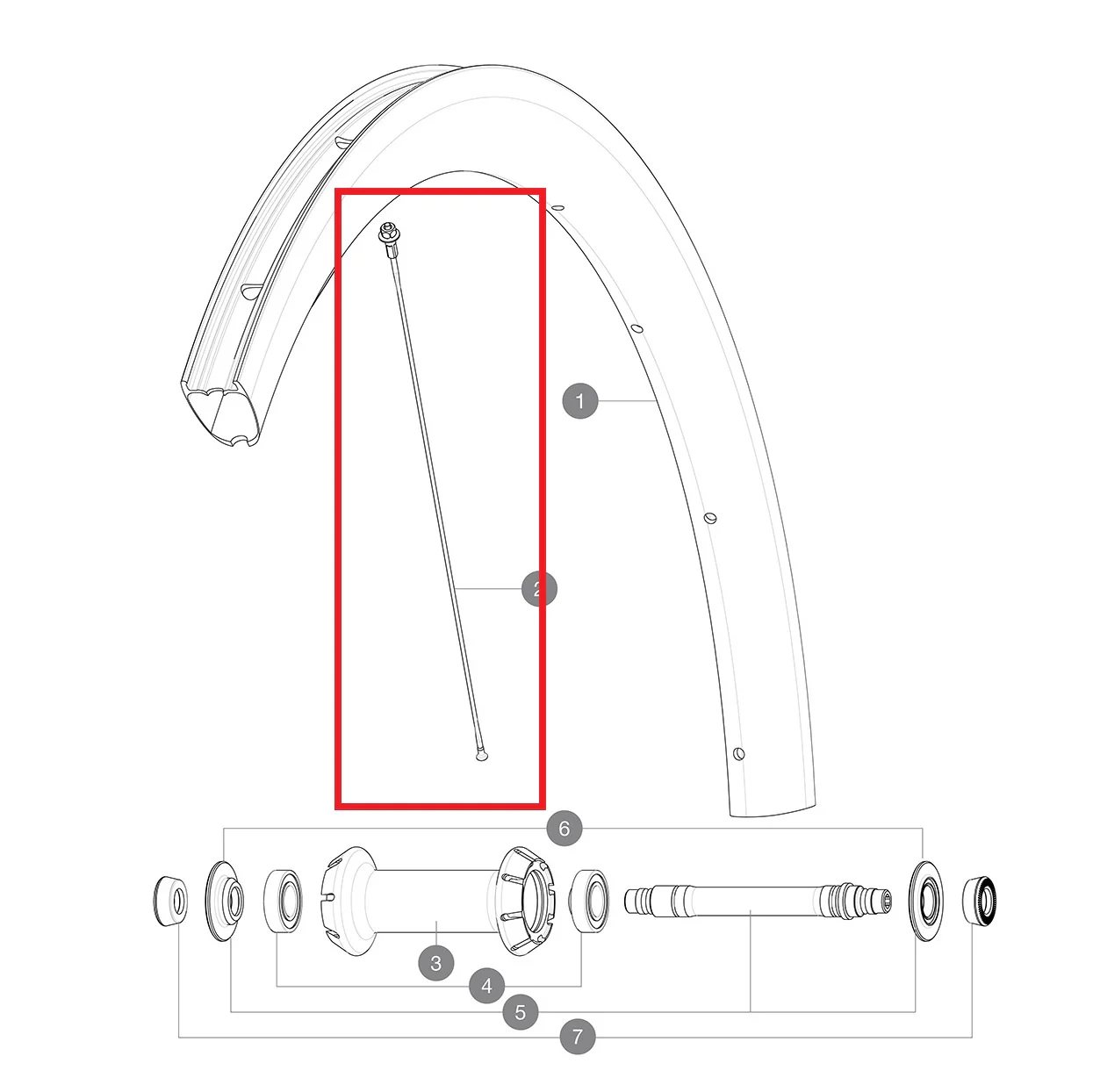 Kit 12 Rayons Av/Ar MAVIC COSMIC PRO CARBON 260mm