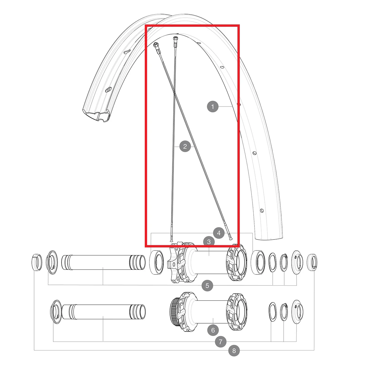 Kit 12 Rayons Av/Ar MAVIC CROSSMAX PRO CARBON S/SLR/XLR - SL ULTIMATE 29" 293mm