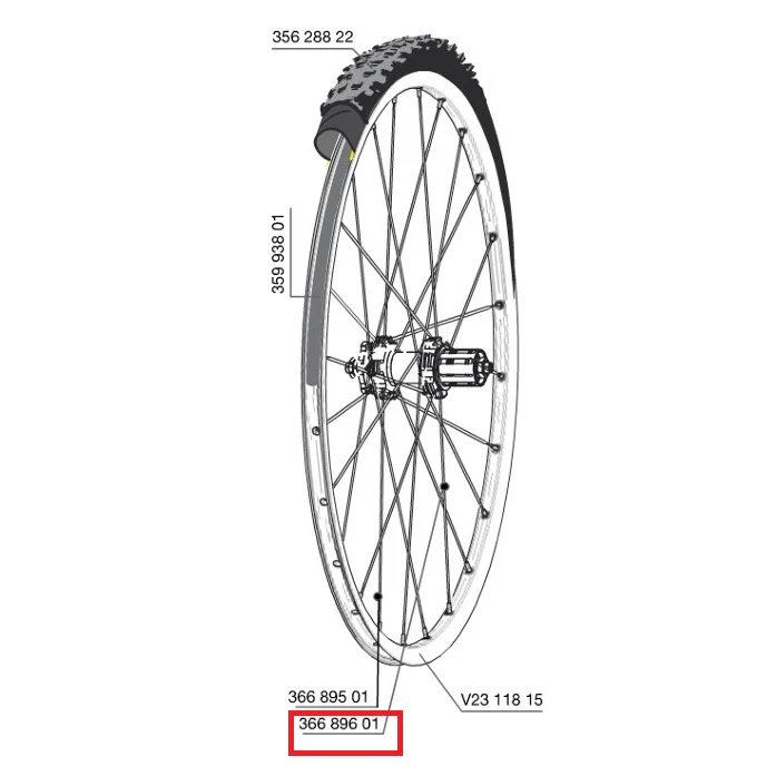 Kit 12 Rayons Ar MAVIC CROSSROC/CROSSRIDE UST/CROSSMAX ELITE/XA ELITE 29" KSYRIUM UST Disc/AKSIUM UST Disc 293mm