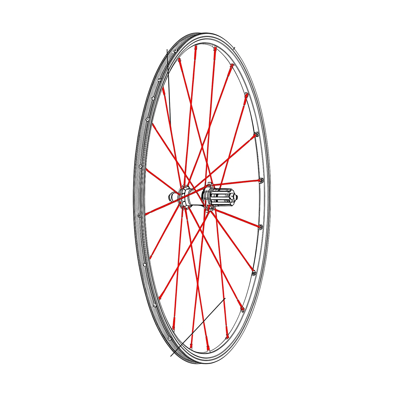 Kit 12 Rayons Ar MAVIC CROSSRONE/CROSSRIDE FTS-X 262mm