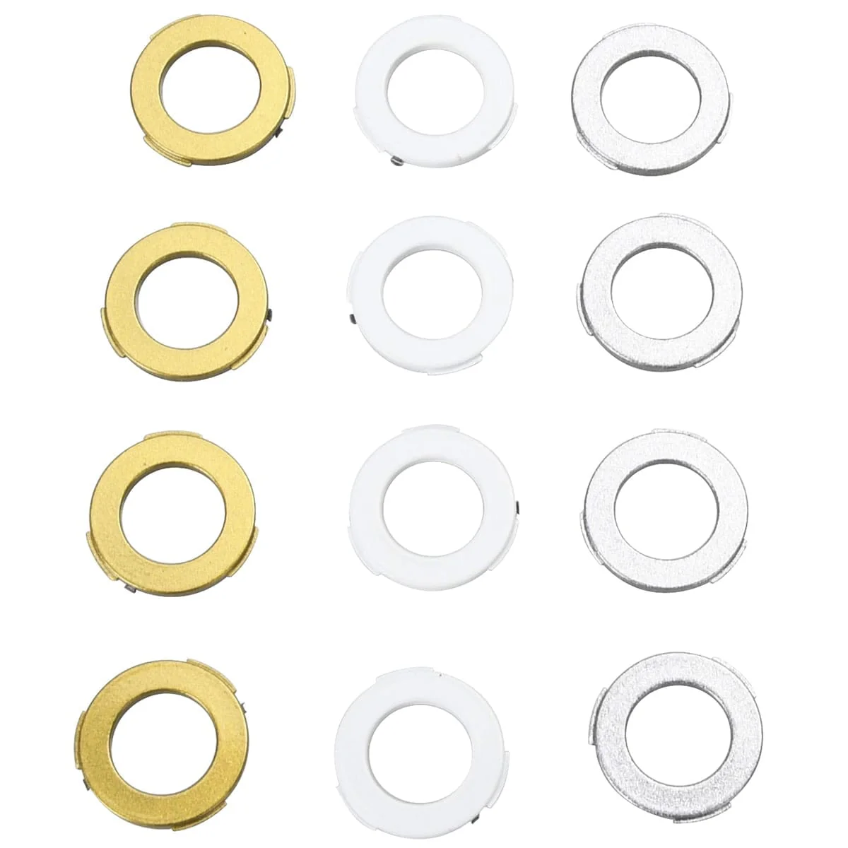 Kit de 6 Oeillets MAGURA pour Étriers 4 Pistons Blanc. Or. Argent