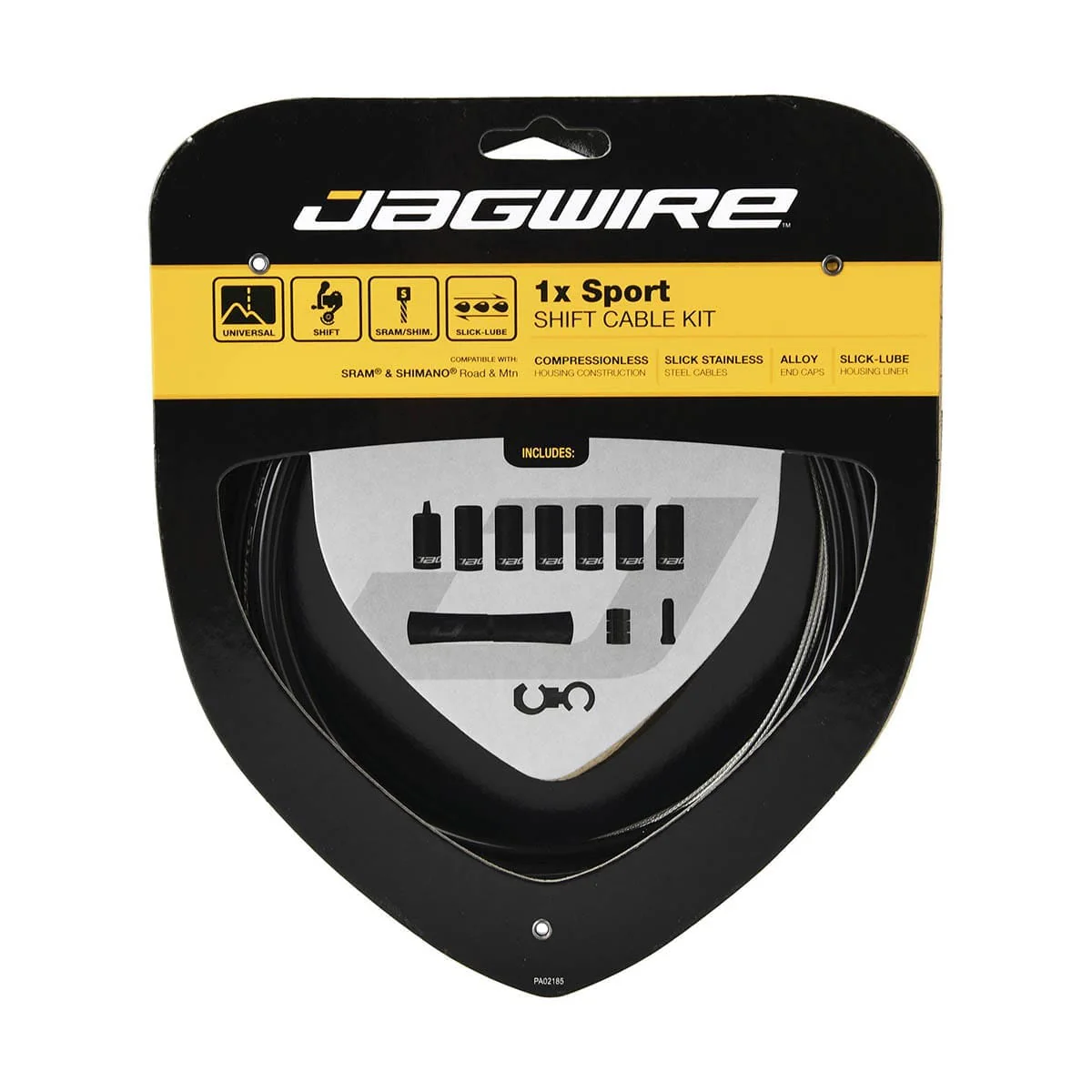Kit de Câble et Gaine de Dérailleur JAGWIRE SPORT SHIFT 1X Noir