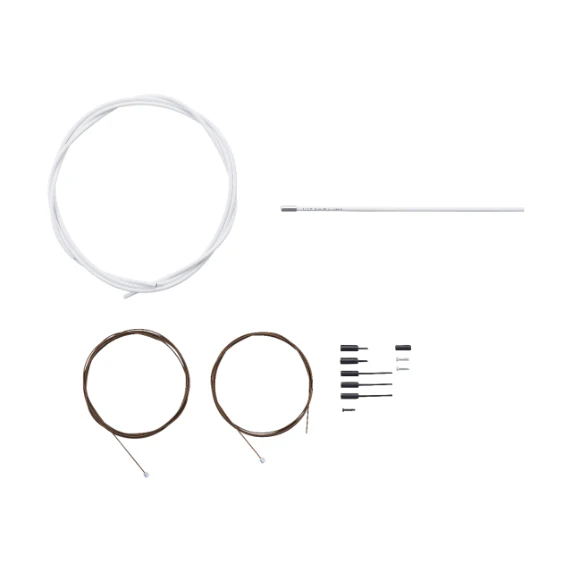 Kit de Câbles et Gaines de Dérailleur SHIMANO DURA-ACE 9100 Polymère Blanc - Image 2