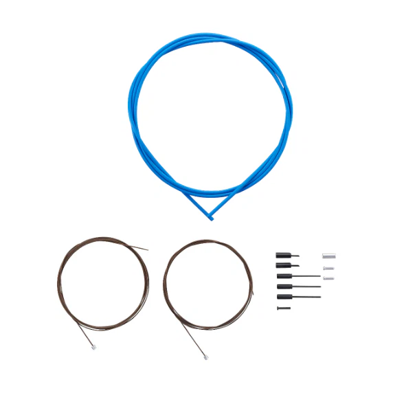 Kit de Câbles et Gaines de Dérailleur SHIMANO DURA-ACE 9000 Polymère Bleu - Image 2