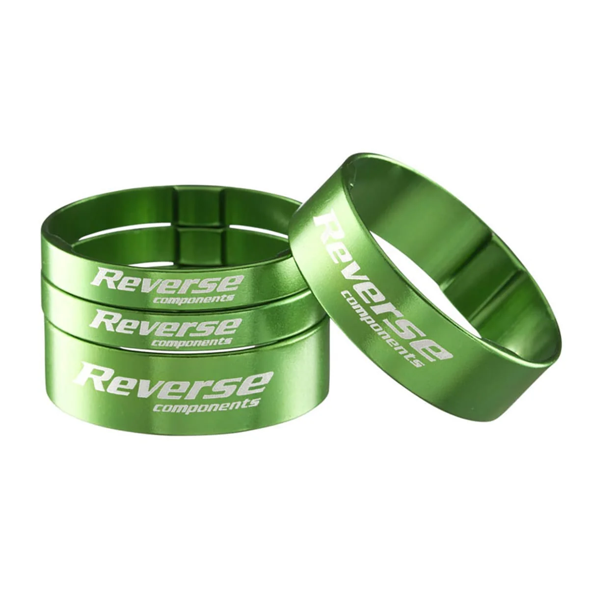 Kit Entretoises de Direction REVERSE COMPONENTS Aluminium Ultra-Light 1"1/8 Vert