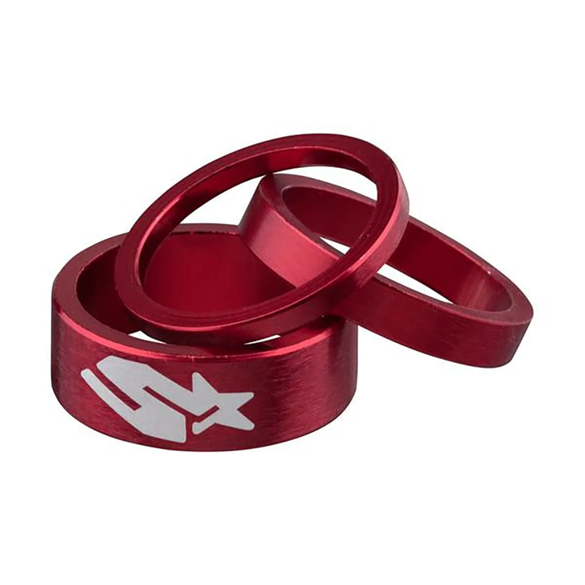 Kit Entretoises de Direction SPANK TWEET TWEET 1"1/8 Rouge