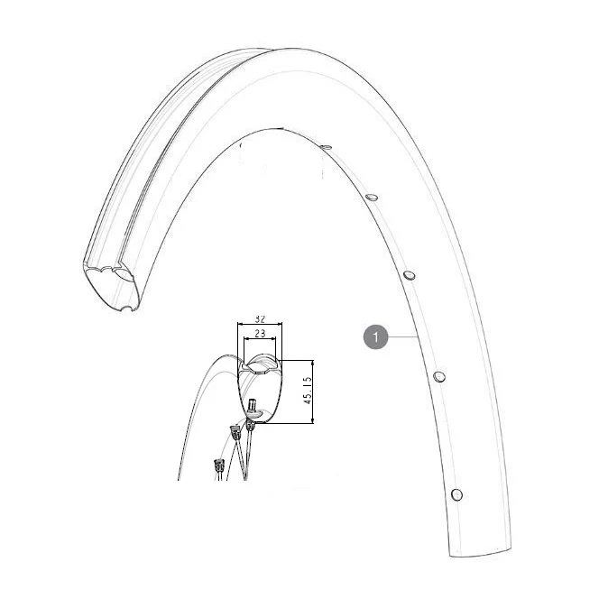 Kit Jantes Av/Ar MAVIC COSMIC SL4 45 23mm