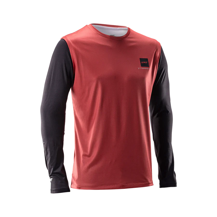 Kit Maillot + Pantalon LEATT MTB GRAVITY 1.0 Noir/Rouge - Image 3