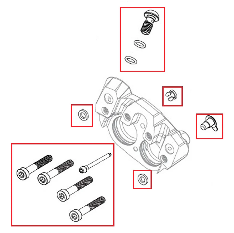 Kit Vis  Etrier de Frein SRAM SRAM MAVEN Ultimate/Silver/Bronze