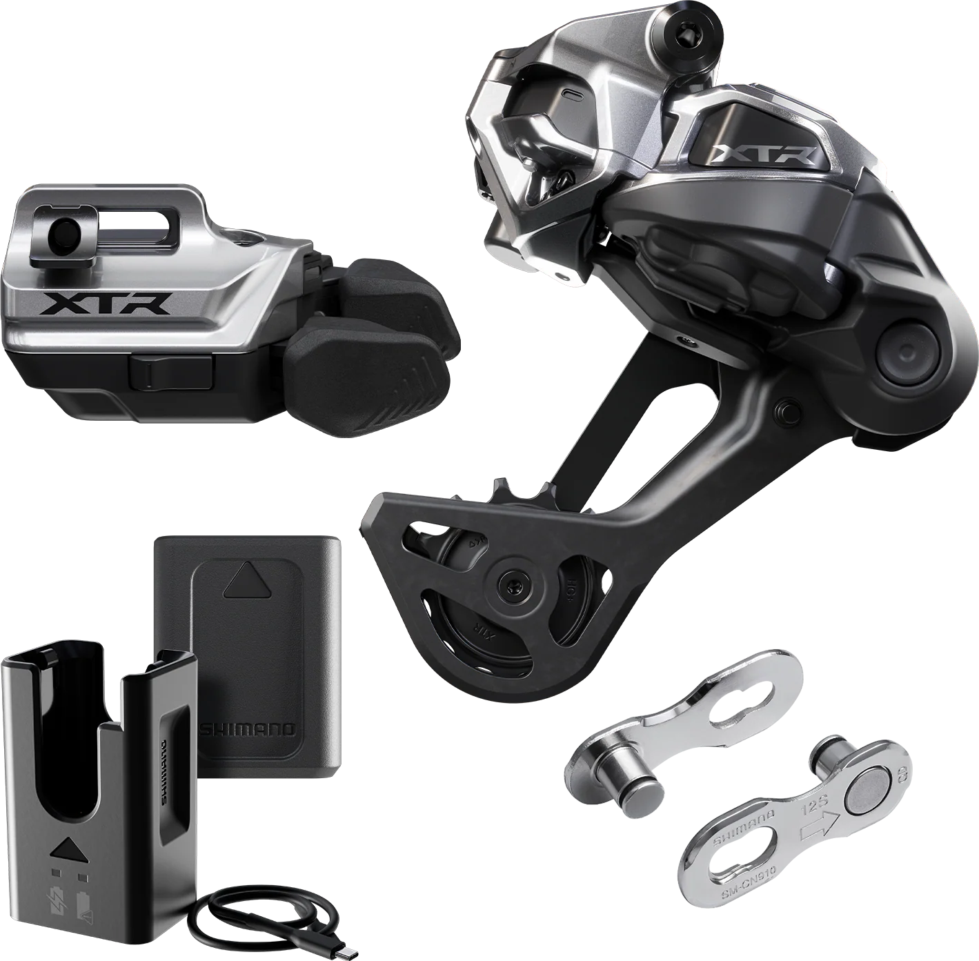 Kit Upgrade SHIMANO XTR Di2 Wireless M9250-SGS Chape Longue Montage Levier