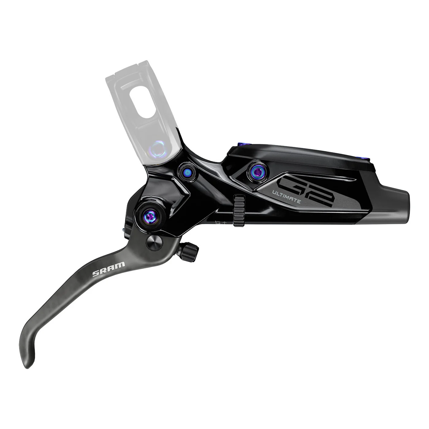 Levier Complet SRAM G2 Ultimate (A2) Noir Brillant Visserie Rainbow #11.5018.052.011